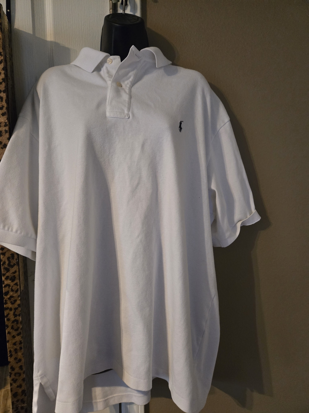 Polo by Ralph Lauren Polo Shirt Mens 2XL Big White Short Sleeve Pony Logo